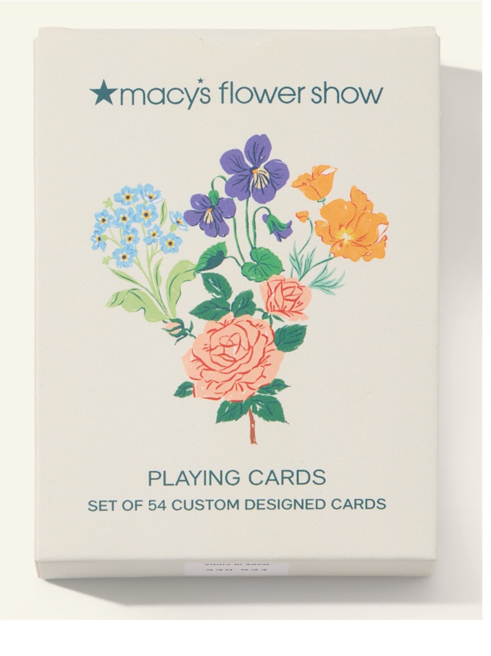 Limited Edition set of Macy's 2026 Flower Show Commemorative Playing Cards NIB